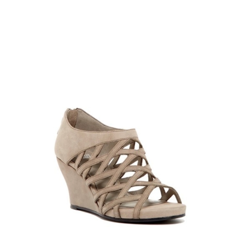 Eileen Fisher Caged Lattice‎ Wedge Sandals Heels